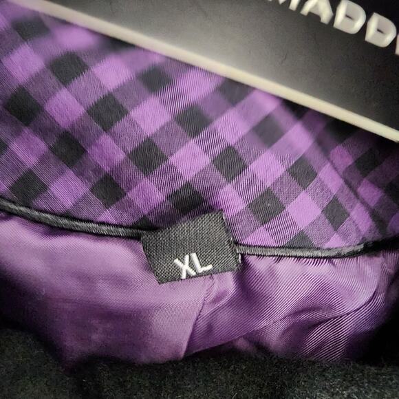 Steve Madden Women Peacoat Belted Wool Blend Black Lined Size XL Pockets Outdoor - Picture 10 of 14